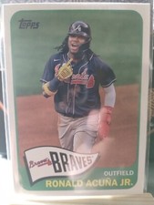 2021 TOPPS 1965 REDUX #T65-6 RONALD ACUNA JR. ATLANTA BRAVES BASEBALL