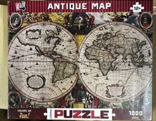 Go Games Antique Map 1000 Piece Jigsaw Puzzle NIB SEALED