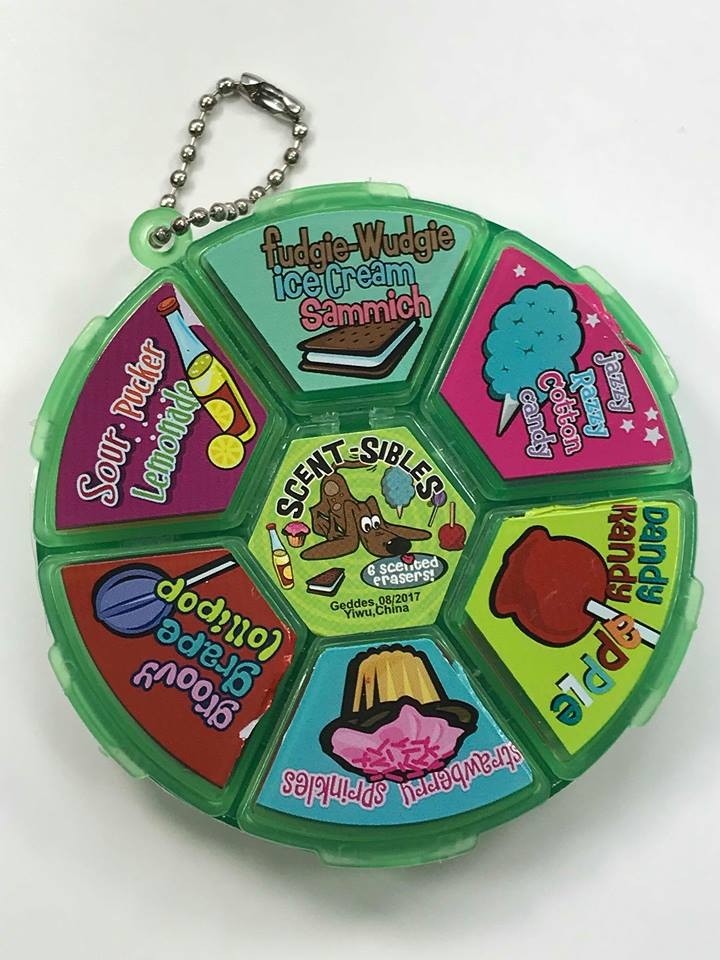 Scentsibles Scented Eraser Wheel Fun in the Sun OR Carnival Scents eBay