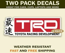 TRD Toyota Racing Development Sticker Decal for Toyota Owners and Race Fans