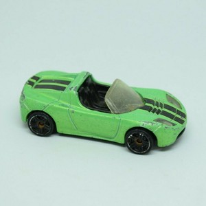 Details About Hot Wheels 2008 Tesla Roadster Green Hw Track Stars Loose