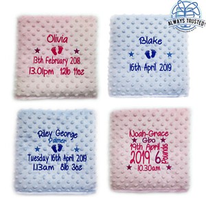 ebay personalised baby blanket