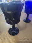Set of 4 VTG Noritake Perspective Ebony Black Water Goblets Glasses 6.5" JJ#113 — photo 9