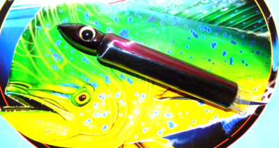 6'' Trolling Lure Wahoo Tuna Marlin Mahi ONO Big Game Ilander Iland Black Red