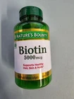 Nature's Bounty Biotin, 5000 mcg 150 Rapid Release Softgels