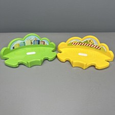 VTech Go Go Smart Wheels Train Station Replacement Part 90 Degree Green Yellow