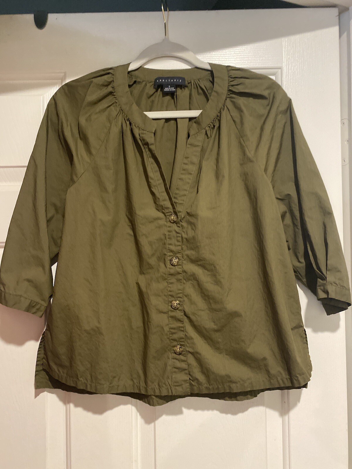 Sanctuary Lightweight Cotton Blouse Women’s Small Brown