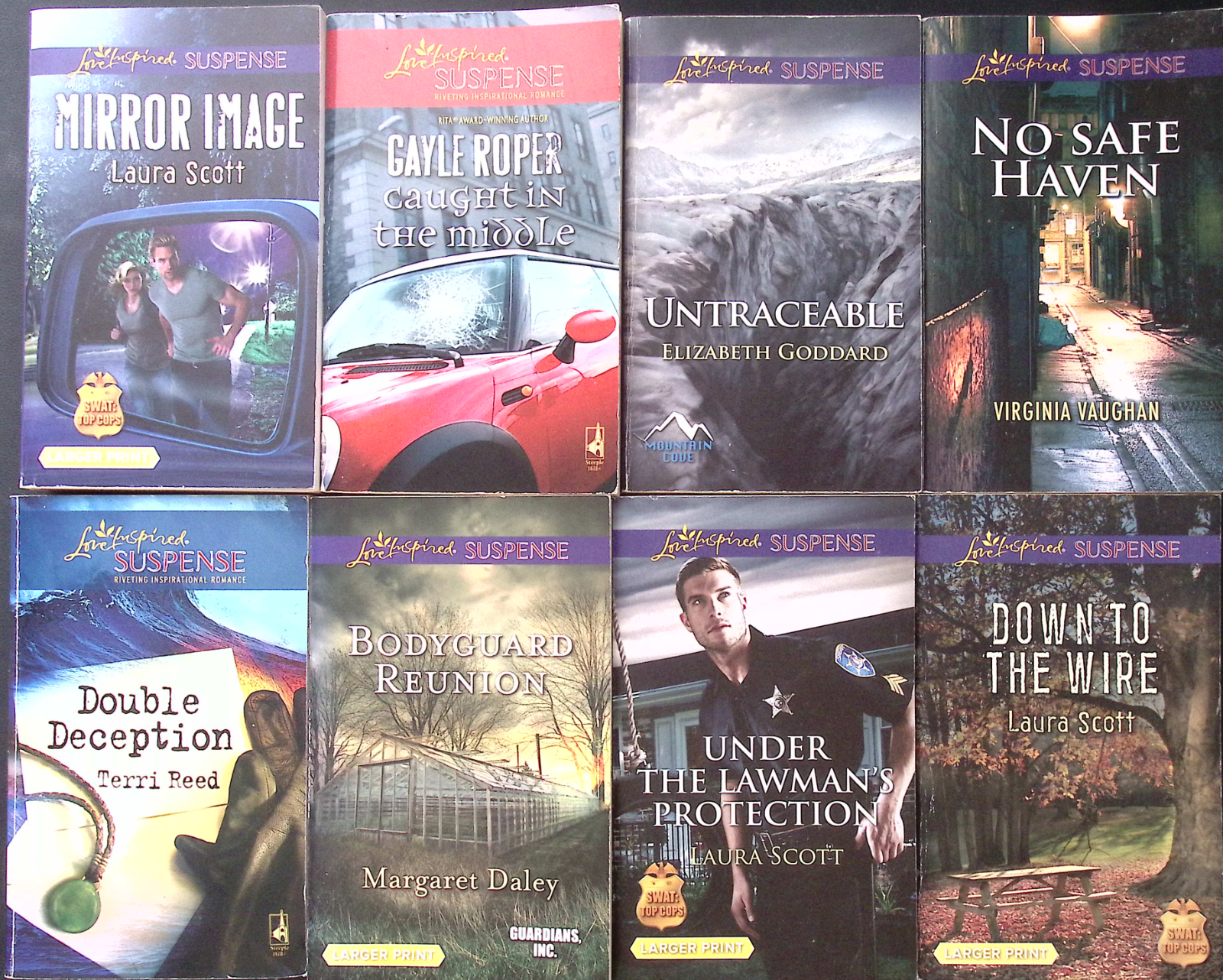 Love Inspired Suspense Bundle - Mirror Image Caught in the Middle Untraceable No Safe Thrillers