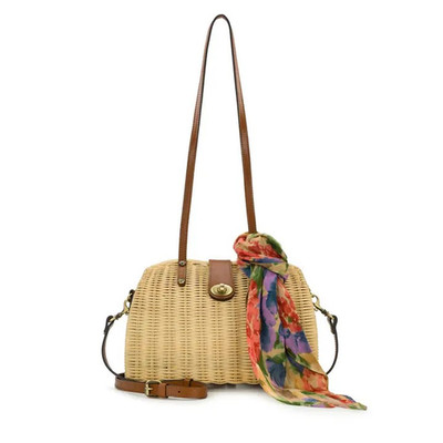 Patricia Nash Isere Wicker Satchel - Spring Wicker