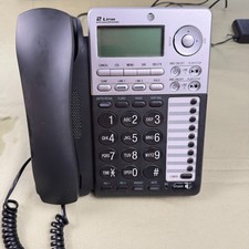AT T ML17939 2-Line Corded Telephone w/ Digital Answering System  Caller ID