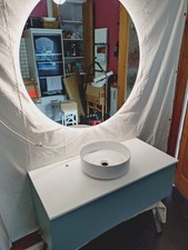 Dansani You! Urban 100cm Unit Fjord Green & Corona 90cm LED Mirror RRP £2650