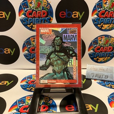 2019-20 2020 Upper Deck Marvel Namor 02/20 Invaders Red Hologram Parallel Card