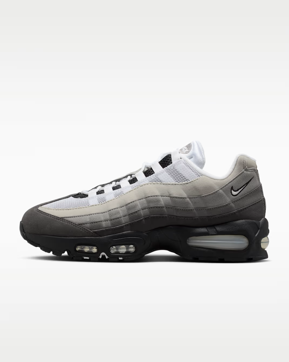 Nike Air Max 95 OG Shoes Black Medium Ash Dark Pewter White Men's