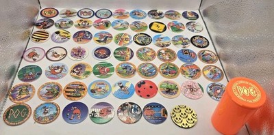 POG POGPOURRI SERIE 2 II, Pogs Komplettsatz 60 plus Kini & Pogtainer neuwertig