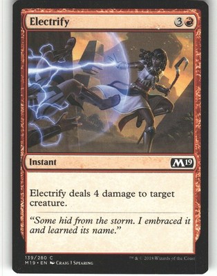 Electrify - Core Set 2019 - MTG - Common - #139 - NM