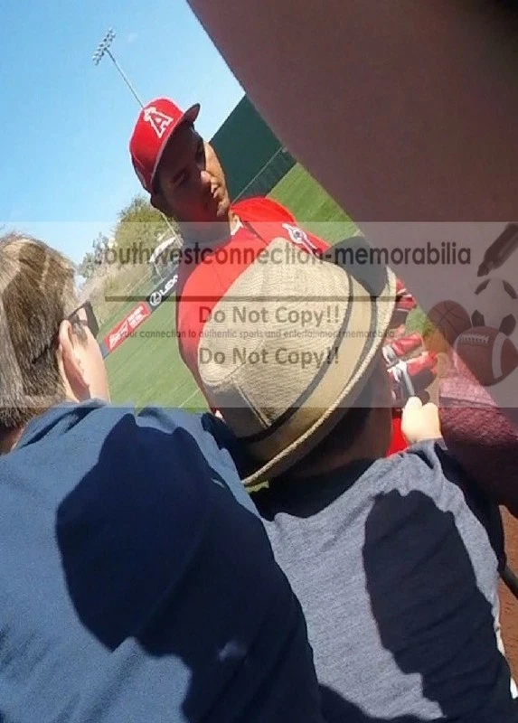 Carlos Perez Signed Autograph Baseball Los Angeles Angels of Anaheim Proof COA - Image 2 of 4