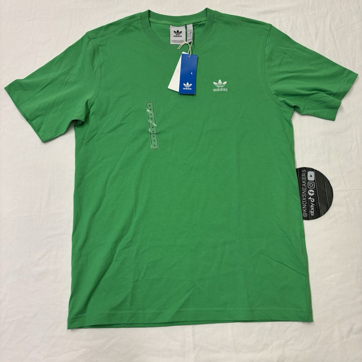 Adidas Originals Trefoil Ess Tee Energy Green T-Shirt JN0235 Men's
