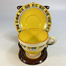 Italy Espresso Demitasse Cup Saucer Set Flora...