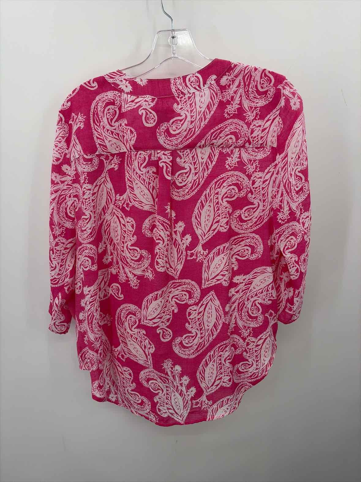 Pre-Owned Ruby Road Pink Size Medium Printed Long… - image 2