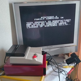 Nintendo Famicom Disk System(HVC-022) Console,RAM Adapter set, Working-h0428-