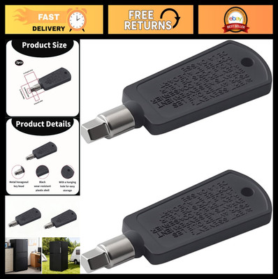 2-Pack Mini Fridge Lock & Freezer Door Key Replacement | Pentagonal Security Key