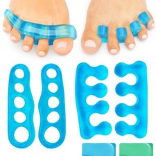 Toe Separators for Men  Women - Silicone Gel Spreaders, Pain Relief for Bunions