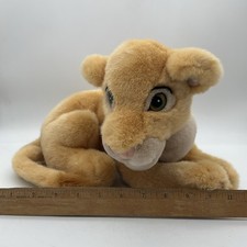 Vintage 90s The Lion King Plush Simba Cub Disney Store Stuffed Animal Toy 8  