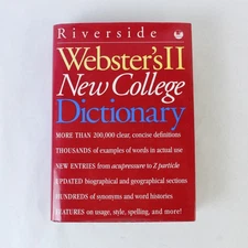 Webster's II New College Dictionary Houghton Mifflin Company 1995 Hardcover DJ