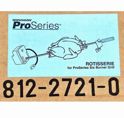 New Genuine Brinkmann Rotisserie BBQ for Pro Series Six Burner Grill