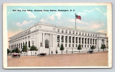 Washington D.C. City Post Office Postcard Union Station Architecture Vintage