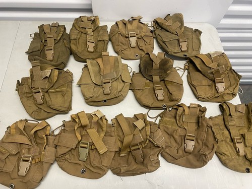 USMC Molle 2 1 Quart Canteen General Purpose Pouch Coyote Brown Salty Dirty - 第 4/17 張圖片