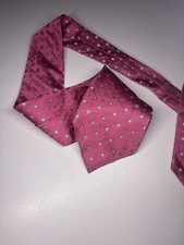 Brooks Brothers Golden Fleece Necktie Pink 100 Silk Tie Floral Jacquard