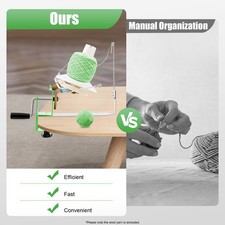 Large Yarn Ball Winder  Jumbo Nylon Fiber/Wool/String Ball Winder Hand Operated
