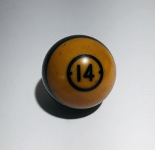 VTG Brunswick Centennial Bakelite 14 Green Pool Billiard Ball Replacement 2 1/4
