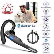 New Bluetooth 6.1 Headset Wireless Earbuds Earphones Stereo Headphones Ear Hook