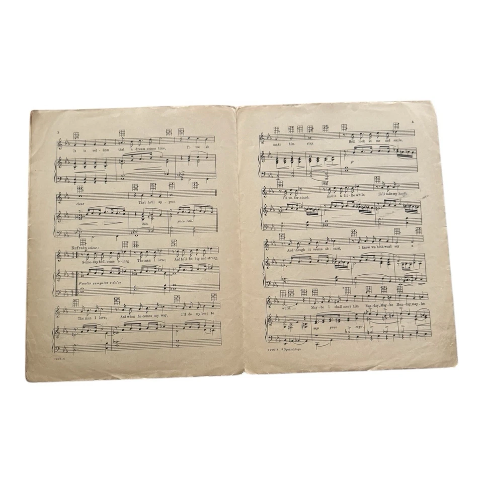 Strike Up The Band Sheet Music The Man I Love 1927 Gershwin Musical Barbelle - Image 3 of 4