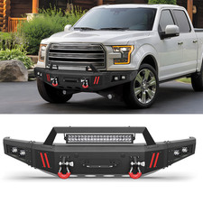 Front Complete Bumper W/winch Plate Up To 12000lb For 2015 2016 2017 Ford F-150 