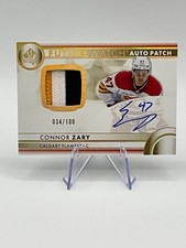 2023-24 SP Authentic Hockey #156 Connor Zary /100 Future Watch Auto Patch Rookie