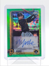 NICK YORKE 2025 TOPPS CHROME LOGOFRACTOR ROOKIE GREEN RC AUTO /99 Q5547