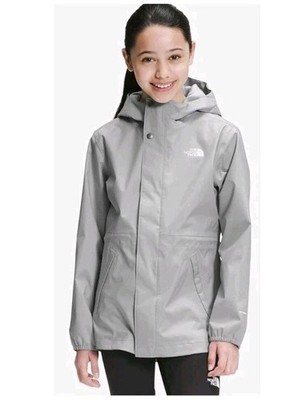The North Face Girls DryVent Mountain Snapper Parka, Meld Gray Sz 7/8 NWT 0530