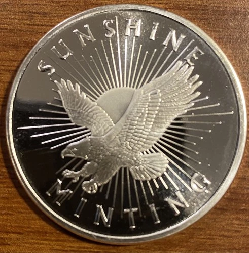 One Troy oz Sunshine Eagle .999 Fine Silver Round from Sunshine Minting