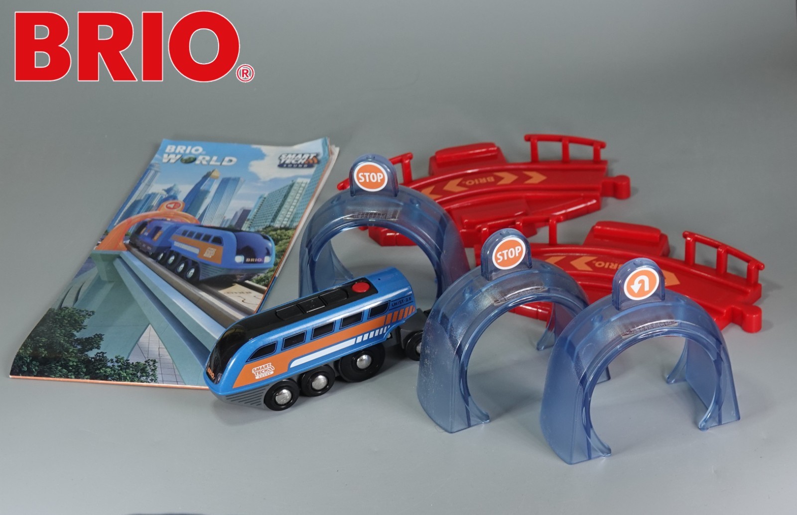 BRIO 33971 SMART TECH SOUND RECORD & PLAY ENGINE Train + Accessories NEW!