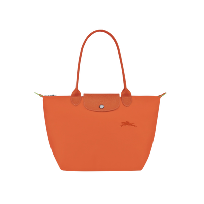 Longchamp Le Pliage Green Tote Bag M Carrot