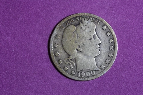 Estate Find 1900 - Barber Quarter!! #N07956