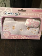 NIB THE CREME SHOP x HELLO KITTY 3D PLUSHIE SLEEP MASK 50TH ANNV EDITION