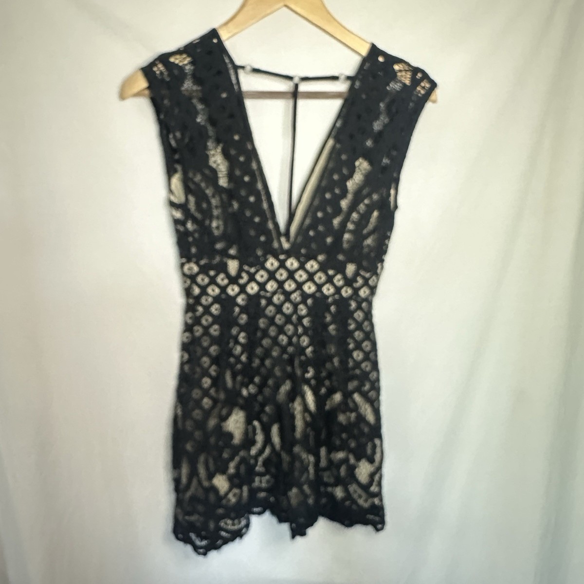 free people one million lovers lace mini dress Free People One Million Lovers Black Lace A-Line Mini Dress, Size 0, NWT