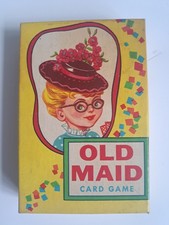 Vintage 1950's Old Maid Card Game Made In USA 428 Fairchild Corp - Complete