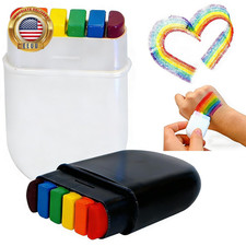 Pride Face Paint Sticks  Crayons, Rainbow Colors, 2PCS                