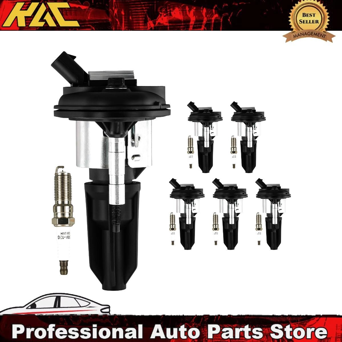 Set of 12 Coils and Iridium Spark Plugs For 2002-2005 Chevrolet Trailblazer