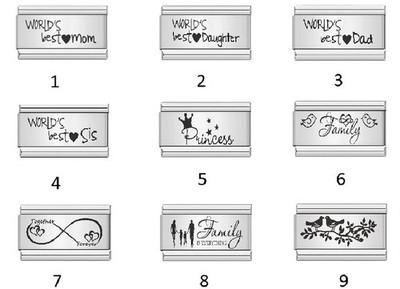 Italienisches Bettelarmband Schmuck passend für alle Nomination Link Bettelarmbänder 18mm